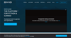 Desktop Screenshot of divio.com