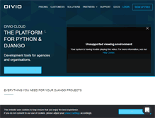 Tablet Screenshot of divio.com